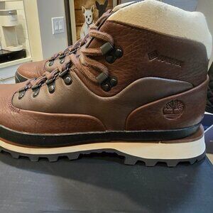 TIMBERLAND Euro Hiker Dark Brown / Black Mid GORE-TEX Waterproof Boot MENS 12